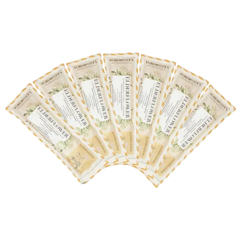 50 Sachets Bio-Holunderblütensirup kaufen — Bio Sirup handgemacht