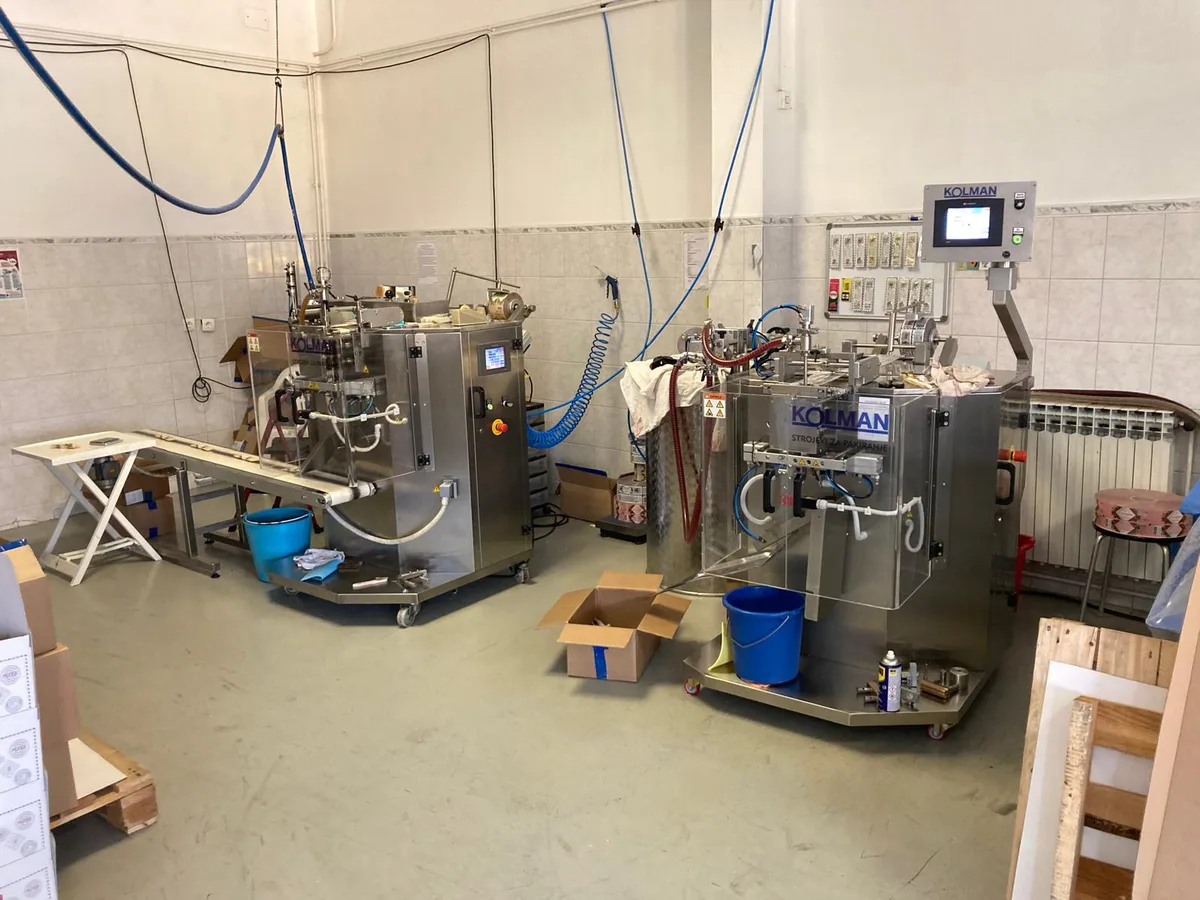 Kolman filling and packaging machines in the Agropošta production facility