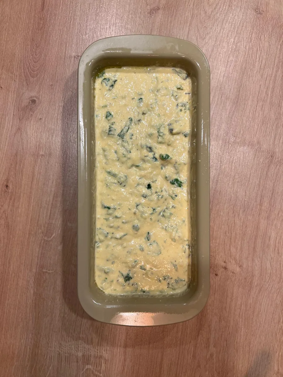 Nettle bread in the oven