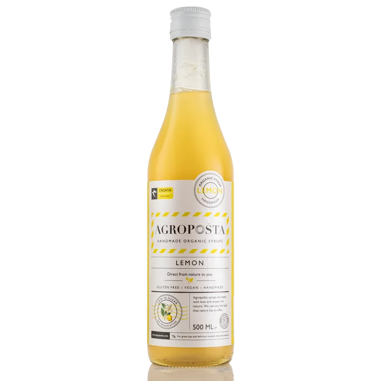Organic Lemon Syrup 500ml — organic handmade syrup