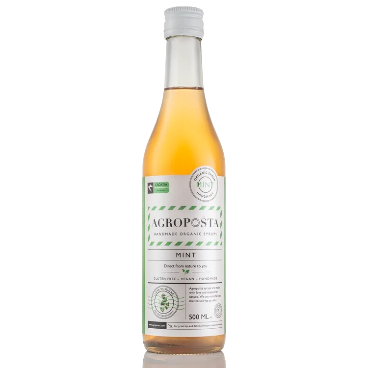 Organic Mint Syrup 500ml — organic handmade syrup