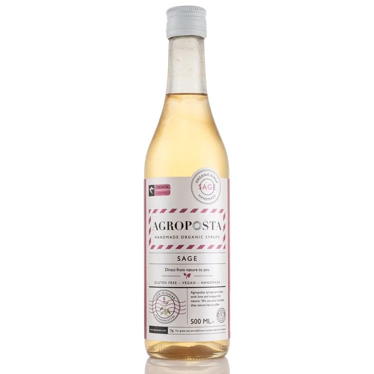 Organic Sage Syrup 500ml — organic handmade syrup